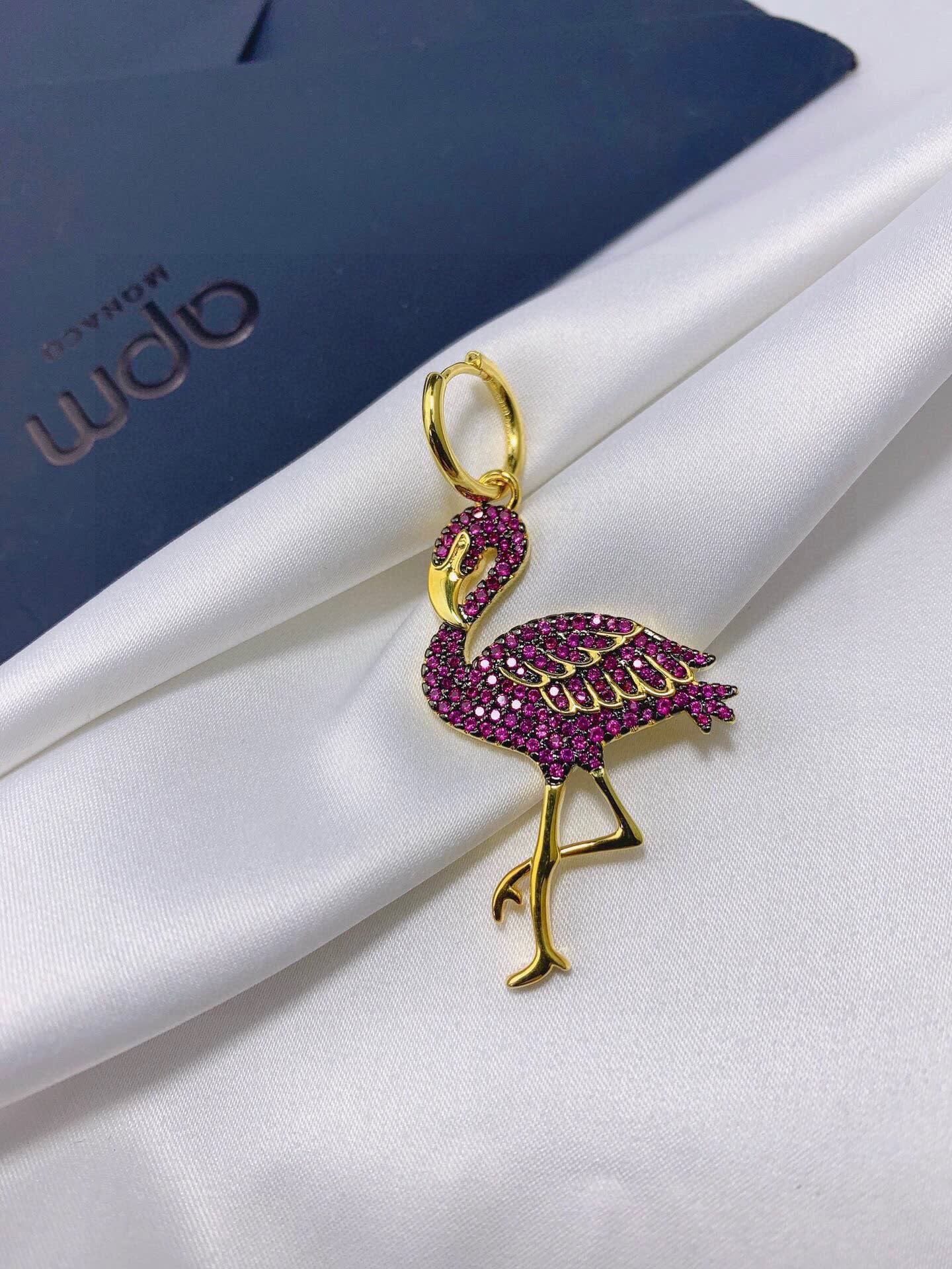 APM Monaco Earrings - Flamingo Design